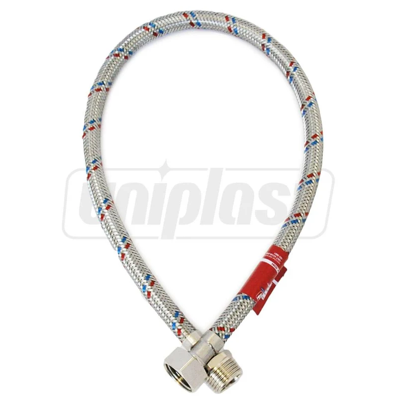 Furtun flexibil antivibrant UNIPLAST L=0.8 m D. 1/2" FE/FI din inox 2