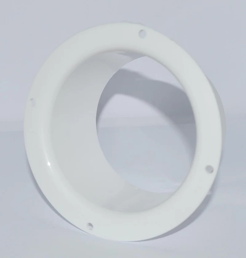 Фланец для круглых каналов пластиковый D.100 (белый) VF100  EUROPLAST 3