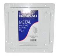 Дверца ревизионная металлическая под плитку 200 x 300 мм с ручкой MDU2030  EUROPLAST