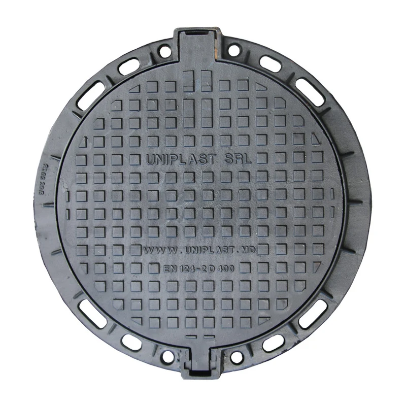 Capac din fonta D.600 EN-124 D400 50 kg cu garnitura din cauciuc (645x792x100 mm) TR 2