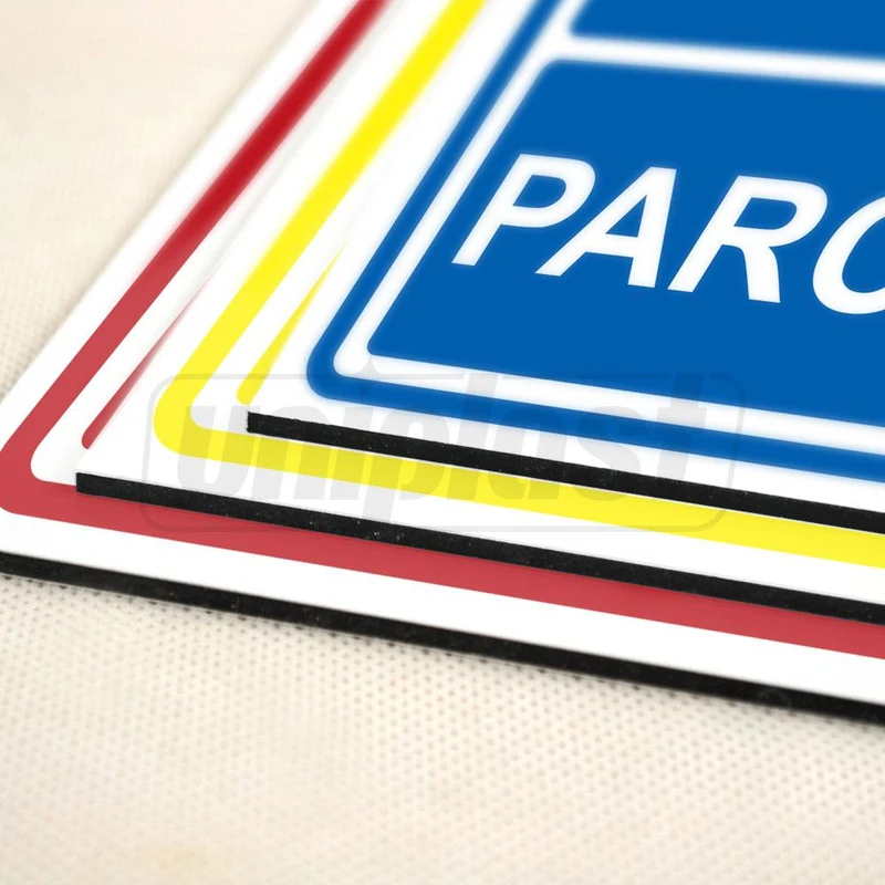 Indicator de avertizare "NU PARCATI" din compozit cu imprimare UV directa, 20 x 26 cm 4
