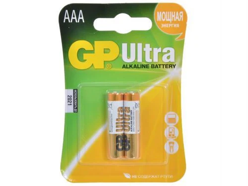 Baterie  1.5V Ultra AAA 24AUETA21 - 2GSB2 (2 buc.)  GP