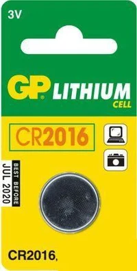 Baterie  3V Lithium Ø20х1.6mm CR2016-7C5  GP