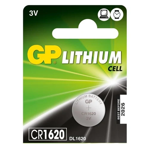 Baterie  3V Lithium Ø16х2.0mm CR1620-7C5  GP