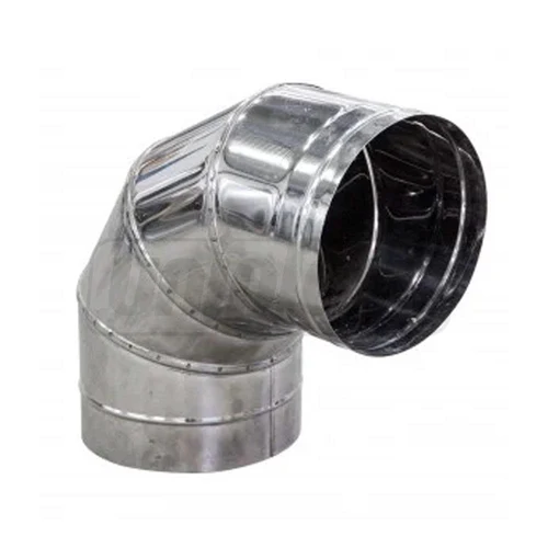 Отвод дымохода D.150 x 90° 0.5 мм  FERRUM
