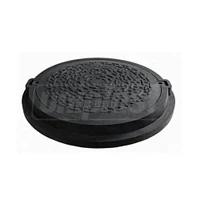Capac cu rama compozit B125 (nisip+polimer) D.665 (negru) 820(720)x660x80 mm / 47 kg