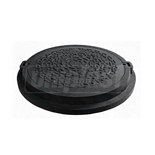 Capac cu rama compozit C250 (nisip+polimer) D.665 (negru) 820(720)x665x105 mm / 59 kg