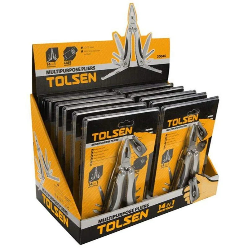Многофункциональные клещи 14 в 1, 102 x 46 x 23 мм  TOLSEN 2