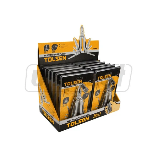 Cleste multifunctional 14 in 1, 102 x 46 x 23 mm pliabil  TOLSEN