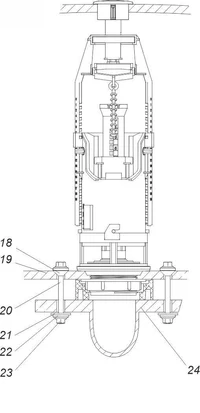 Механизм для бачка WC cмывная арматура с кнопочным пуском АС-05  SOLOPLAST 3