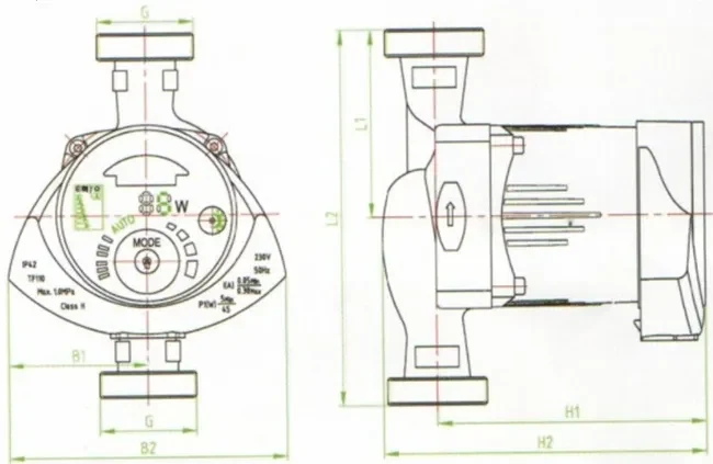 Pompa circulatie MAYER GPA 20-5 (D. 3/4" FE) control automat a debitului CL 3