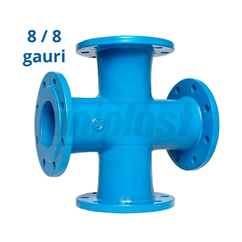 Крестовина чугунная фланцевая D.150x100 PN16 L=390/420 мм (8 отверстий)  BLUCAST