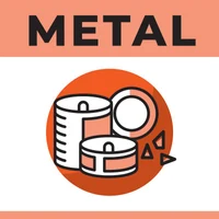 Stickere colectare selectiva a deseurilor "METAL" (160 x 160 mm)