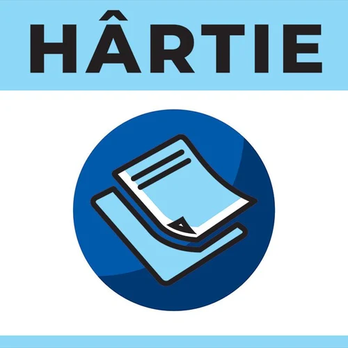 Наклейки "HARTIE" мусорных баков для раздельного сбора мусора (160 x 160 мм)