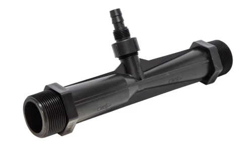 Injector D. 1.1/2" Venturi Consum: 4.31-12.73 m³/h, 0.7-9.5 bar, putere de aspirare: 49-680 LPH (negru)  UNITAPE