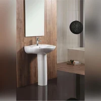 Lavoar cu piedestal semirotund 58 x 48 x 83 cm TR3009 (cu suport in set)  CERANO 3