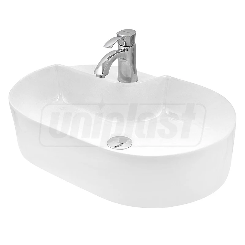 Lavoar oval pe blat 600 x 400 x 145 mm TR41302  CERANO 2