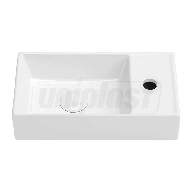 Lavoar dreptunghiular pe blat 405 x 220 x 95 mm, baterie pe dreapta TR41355  CERANO 3