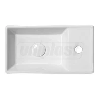 Lavoar dreptunghiular pe blat 405 x 220 x 95 mm, baterie pe dreapta TR41355  CERANO 4