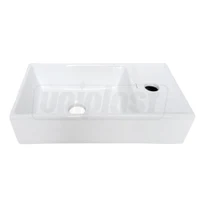 Lavoar dreptunghiular pe blat 405 x 220 x 95 mm, baterie pe dreapta TR41355  CERANO