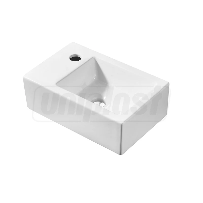 Lavoar dreptunghiular pe blat 370 x 235 x 125 mm, baterie pe stanga TR4331A  CERANO 2