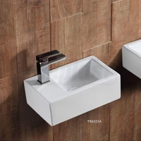 Lavoar dreptunghiular pe blat 370 x 235 x 125 mm, baterie pe stanga TR4331A  CERANO 4