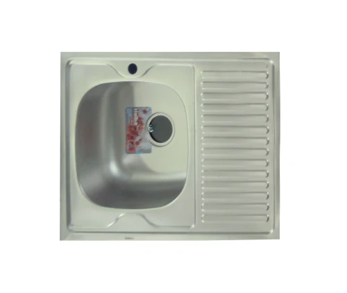 Chiuveta de bucatarie inox 0.6 mm (decor) 80/60 cm stanga 6080 L