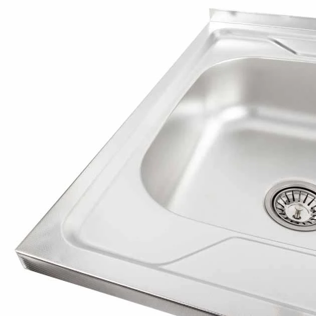 Мойка кухонная нержавеющая 0.6 мм (satin) 60/60 см левая 6060 L 2