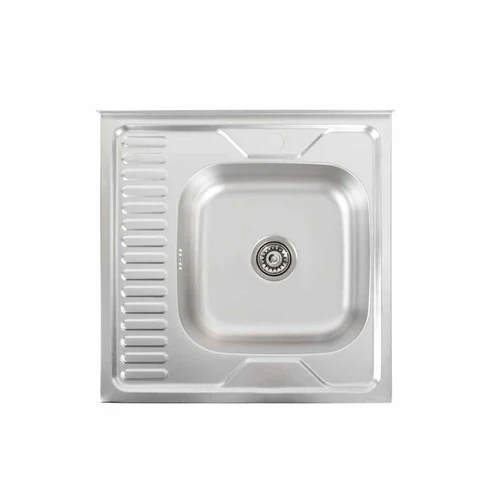 Chiuveta de bucatarie inox 0.6 mm (satin) 60/60 cm dreapta 6060 R