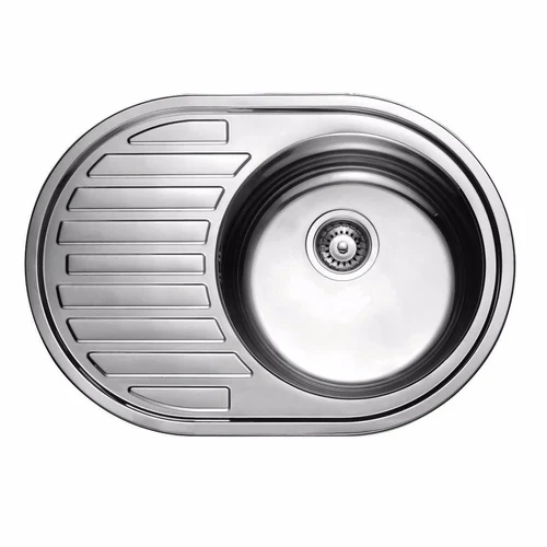 Мойка кухонная нержавеющая 0.6 мм (decor) 57/45 см правая 5745R