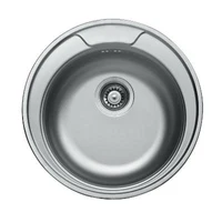 Chiuveta de bucatarie inox 0.6 mm (decor) Ø 49 cm (490)