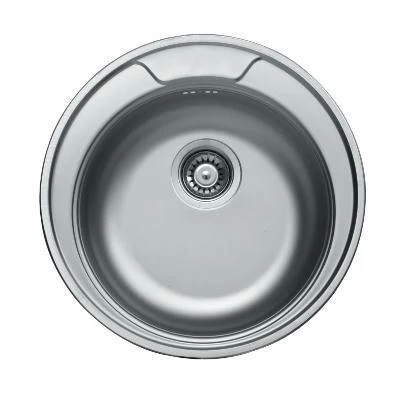 Мойка кухонная нержавеющая 0.6 мм (satin) Ø 49 см (490)