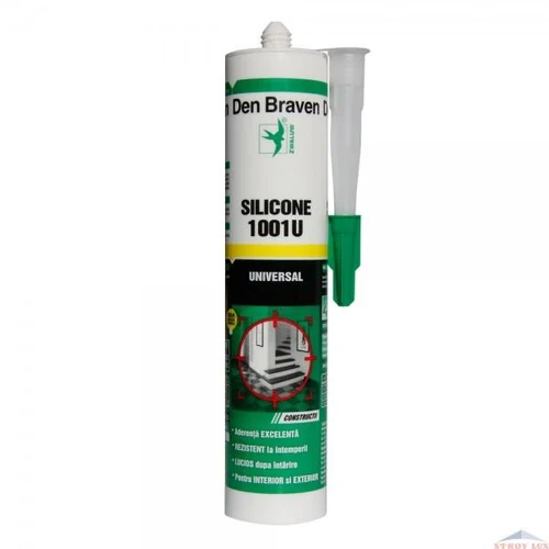 Silicon Universal 1001 negru 280 ml DIY  DEN BRAVEN