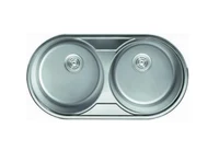 Chiuveta de bucatarie inox 0.8 mm (satin) dublu 79/44 см 7944