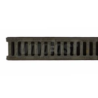 Rigola canalizare PP cu grila din fonta B125 1000x100x100 mm  SAB 3