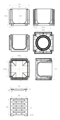 Mufa 4 parti 100/100 mm A15  SAB 2