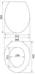 Capac WC universal (albastru) СУ-1.4  SOLOPLAST 2