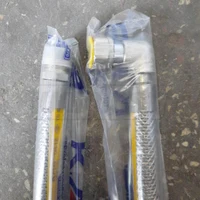 Furtun pentru gaz D. 1/2" FE/FI cu cot L=150 cm INOX  KAS 2