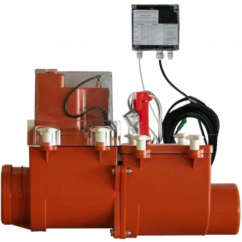 Clapeta de sens unic D.160 PVC (clapeta controlat electronic, clapeta din inox si inchizator manual) HL715.2EPC  HL