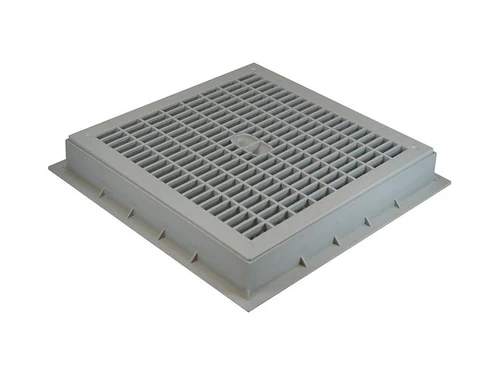 Grila pentru cutie "COMPACT" PVC 300x300 mm (gri)  MUFLESYSTEM