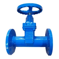 Vana fonta D. 50 PN16 pana cauciucata DIN3352-F5 (L=242 mm) (4 gauri)  UNV