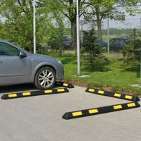 Opritor de protectie din cauciuc pentru parcari auto 1830 mm (4 bolturi in set) 4