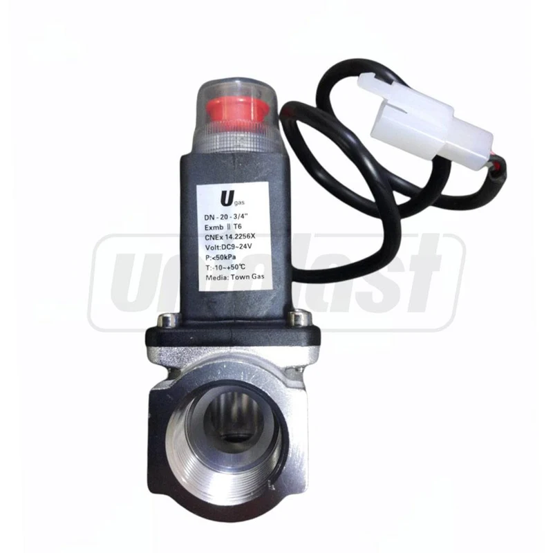 Газовый клапан D.  3/4" открытого типа UGAS  (CVD) DN20 Aluminiu 2