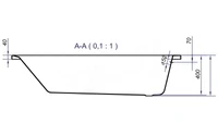 Сada de baie din acril CERSANIT Blissa 170 x 70 cm dreptunghiulara (83419) 2