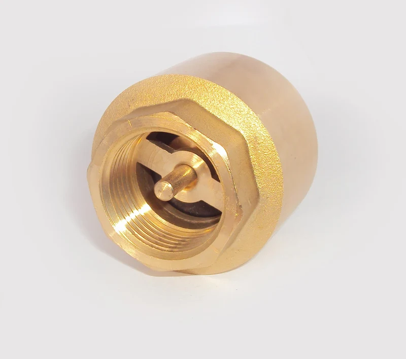 Обратный клапан пружинный D.  3/4" М/М бронзовый BRASS 3