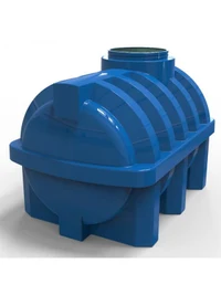 Rezervor apa 500 L orizontal, oval (albastru) cu stut D. 1/2", fortat 114x87x93 cm 4