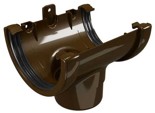 Воронка желоба ПВХ ф.120 /80 x 90° коричн  DEVOREX
