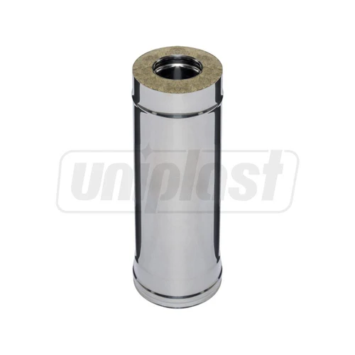 Cos de fum izolat D.150x210 (430/0.5 mm) L=0.5 m inox  FERRUM