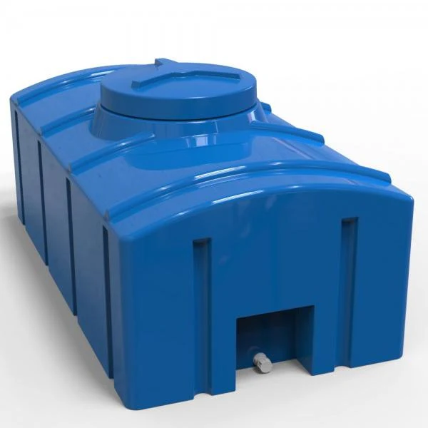 Rezervor apa 1000 L dreptunghiular (albastru) cu stut D. 3/4" 170x91x84 cm 2