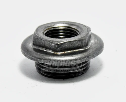 Заглушка проходная для радиатора D. 1" x 1/2" левая чугун ST